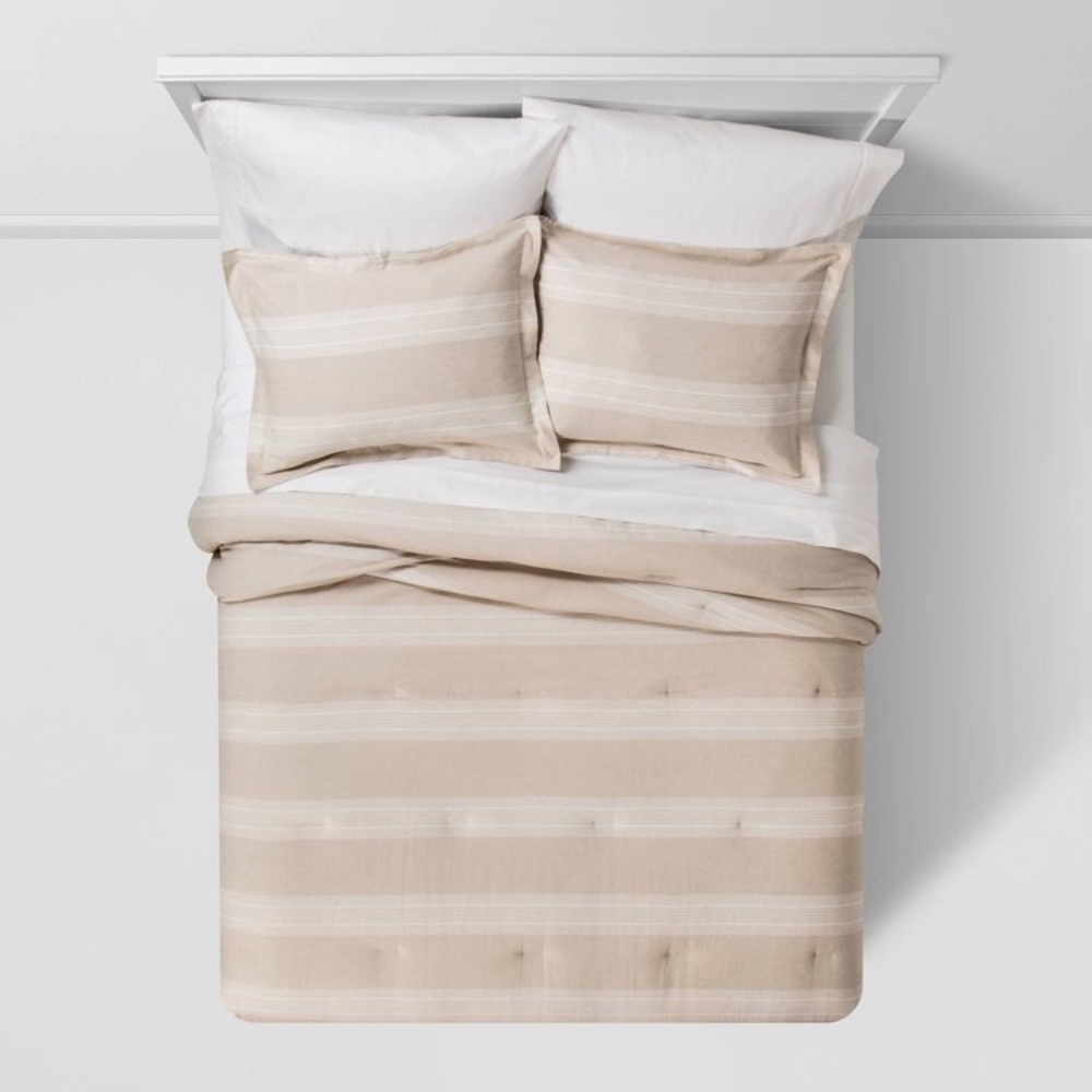 Threshold Chambray Yard Comforter and Sham Set